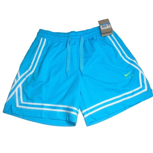 Nike Shorts Nike Fly Dri Fit Baby Blue Basketball Shorts Med Womens